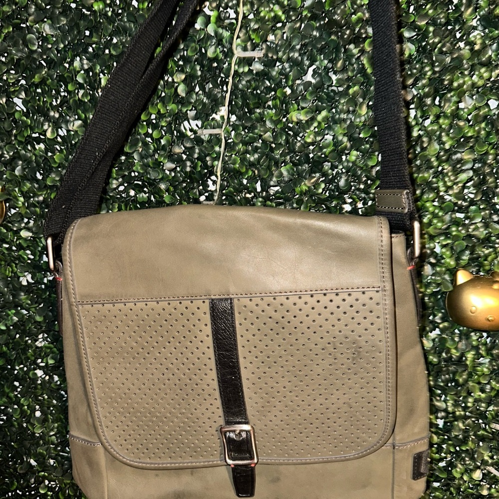 Fossil Evan City Bag Olive color Messenger Bag